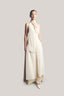 Yen Layered High Neck Floss Silk Ankle Length Dress for women, from TINH, The Viet Concept 