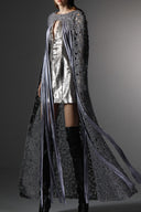 Haze Embellished Silk Lace Cape Mini Dress for women, from SORAMAME, The Viet Concept
