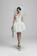 Gossamer Glow Chiffon Silk Mini Dress for women, from LINH DOAN, The Viet Concept 