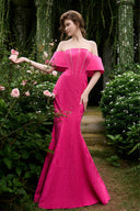 Rose Garden Crystal Mermaid Evening Gown Off-Shoulder Embellished for women, from IHF ATELIER, The Viet Concept