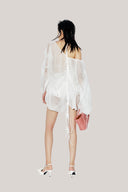 Wisteria Blouson Tie String Chiffon Top for women, from DAS LA VIE, The Viet Concept 