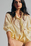 Yellow Linen Shirt for women, from Xits, The Viet Concept 