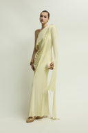Bollington Dress Draped Braid Jersey Gown for women, from JENNY K TRAN, The Viet Concept 