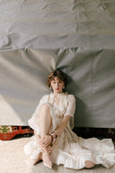 Gabriella Pleated High-Low Ruffle Dress for women, from WHITE PLAN, The Viet Concept