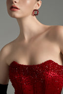 Ruby Crystal Draped Corset Top for women, from IHF STUDIO, The Viet Concept 