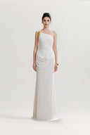 Celoria Luxe White Draped Corset Multiway Dress for women, from CALISTA, The Viet Concept 