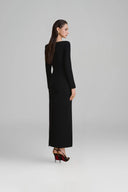 Rugosa Square Neck Crepe Maxi Dress for woman, from ARTI, The Viet Concept