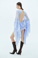 LA VIERGE • La Madre Ruffled Chiffon Mini Dress
