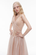 LUCILLA • Marina Illusion Lace Chiffon A-Line Evening Gown