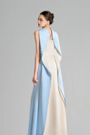 Poppy A-line Sleeveless Satin Floor Length Dress for women, from Maison Des Copains, the Viet Concept 