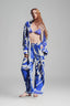 XITA • Blue Ocean Silk Pants
