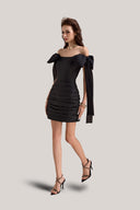 Black Eclatara Mini Dress for women, from Calista, the Viet Concept 