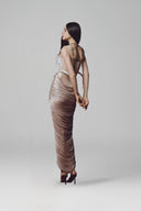 Brown Ophelia Dress for women, from La Vierge, The Viet Concept 