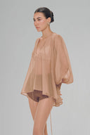 Brown Paris Overshirt for women, from Pham Studio, The Viet Concept 