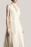 Yen Layered High Neck Floss Silk Ankle Length Dress for women, from TINH, The Viet Concept 
