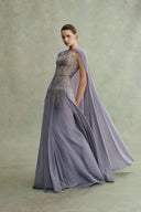 Cinder Étoile Embellished Chiffon Gown for women, from DUONG ATELIER, The Viet Concept