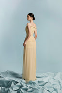 Yela Corseted Pleated Mesh Gown for women, from BYDI, The Viet Concept 