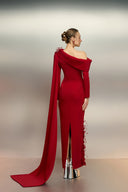 Maison Fleur Asymmetric Crepe Maxi Gown for women, from 21SIX, The Viet Concept