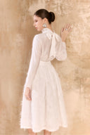 Cora Silk Tie-Neck Top for women, from ARTI APPAREL, The Viet Concept 