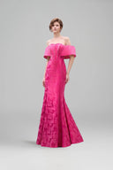 Rose Garden Crystal Mermaid Evening Gown Off-Shoulder Embellished for women, from IHF ATELIER, The Viet Concept
