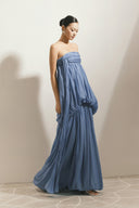 Mosa Lumière Draped Maxi Dress for women, from BYDI, The Viet Concept