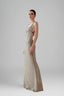 Silver Angeletta Maxi Dress for women, from LINH DOAN, The Viet Concept 