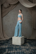 MOC NHU • BTMA Fin Motif Embellished Denim Couture Gown