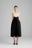 Hyacinth A-line Spaghetti Strap Polyester Midi Dress for women, from Maison Des Copains, The Viet Concept 