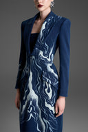 GVLUX • Wood Grain Faux Vest Dress