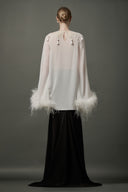 LE LAM AMARÉ • Allure Embroidered Chiffon Top