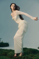 Galatea Blanca Liquid Sculpted Couture Dress for women, from LA VIERGE, The Viet Concept