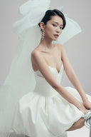 Gossamer Glow Chiffon Silk Mini Dress for women, from LINH DOAN, The Viet Concept 