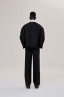 CAOSTU • Black Wide Tube Trousers - The Viet Concept
