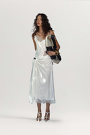 Vea Cream Silk Skirt for women, from Huelley Huelley, The Viet Concept 