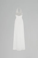 Celina Silk Draped Neck Maxi Dress for women, from DANG PHONG DESIGNER, The Viet Concept