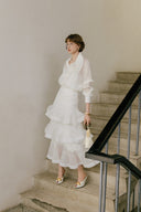 Shelton 3D Rose Classic Shirt for women, from WHITE PLAN, The Viet Concept