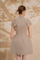 ROSEE de MATIN • Gray Rose Mini Dress