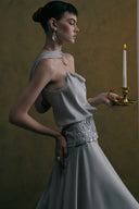 DUONG ATELIER • Silvara Strapless Silk Long Dress