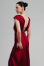 Longlan Mermaid Boat Neck Silk Satin Floor Length Dress for women, from Ha Thanh Viet, The Viet Concept 