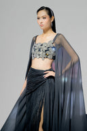 Dark Ice Bralette With Cape for women, from MR CRAZY & LADY SEXY, The Viet Concept
