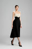 Hyacinth A-line Spaghetti Strap Polyester Midi Dress for women, from Maison Des Copains, The Viet Concept 