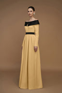 IHF ATELIER • Crystal Embellished Off-Shoulder A-Line Silk Taffeta Evening Dress