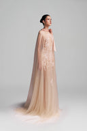 Cream Lace Tulle Vanessa Gown For Women, from DUONG ATELIER, The Viet Concept