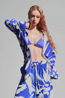 XITA • Blue Ocean Silk Pants
