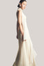 Yen Layered High Neck Floss Silk Ankle Length Dress for women, from TINH, The Viet Concept 