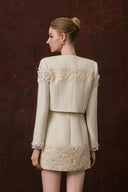 CALISTA • Melisande Embellished Tweed Sequin Blazer
