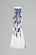 MARGÉE ATELIER • Avielle Couture Painterly Print Taffeta Evening Gown