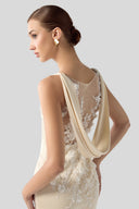 Serena Handcrafted Lace-Back Silk Evening Gown for women, from DANG PHONG DESIGNER, The Viet Concept