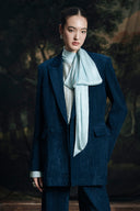 Imperial Peak Lapel Double-Breasted Velvet Blazer for women, from HOBB, The Viet Concept 