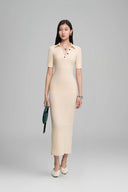 Cream Joy Cotton Maxi Dress for women, from HOBB, The Viet Concept 